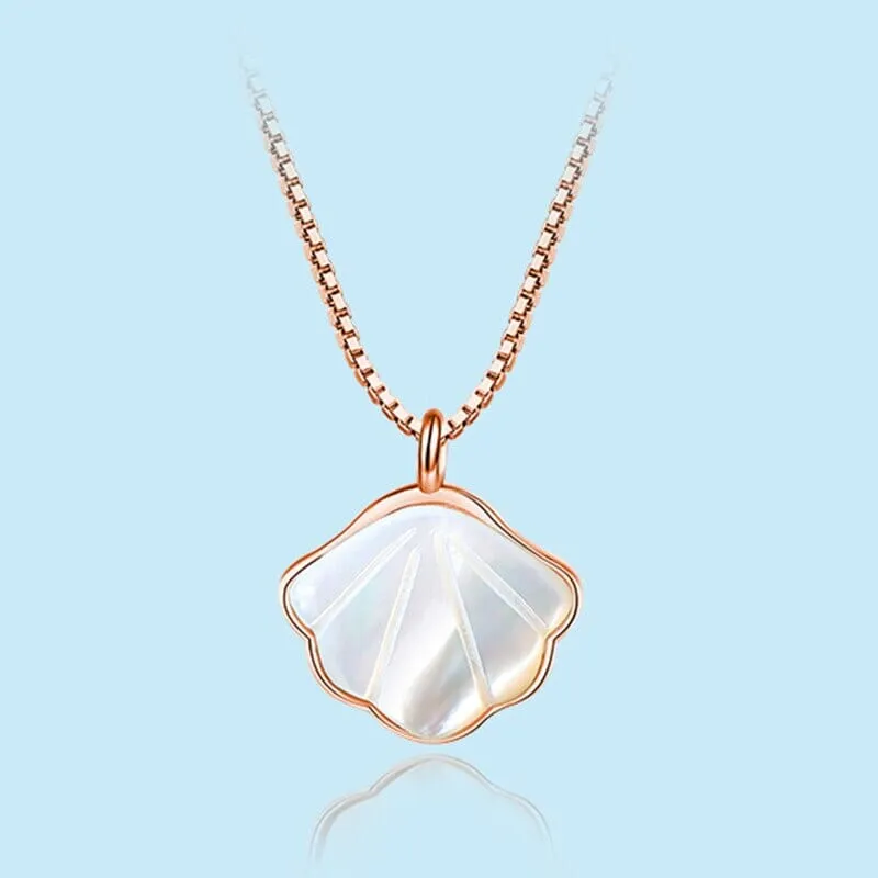 925 Sterling Silver Puka Shell Pendant Necklace