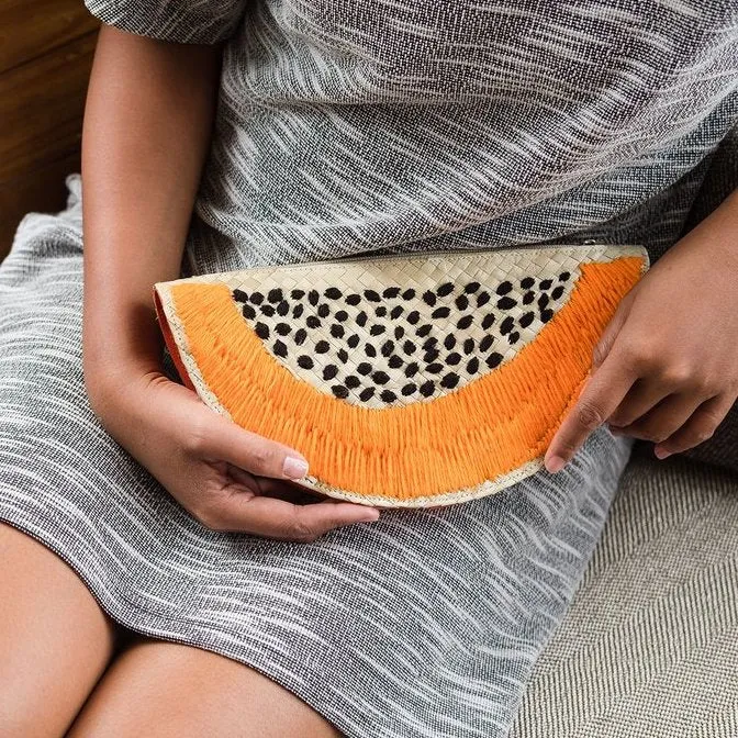 A Slice of Papaya Clutch