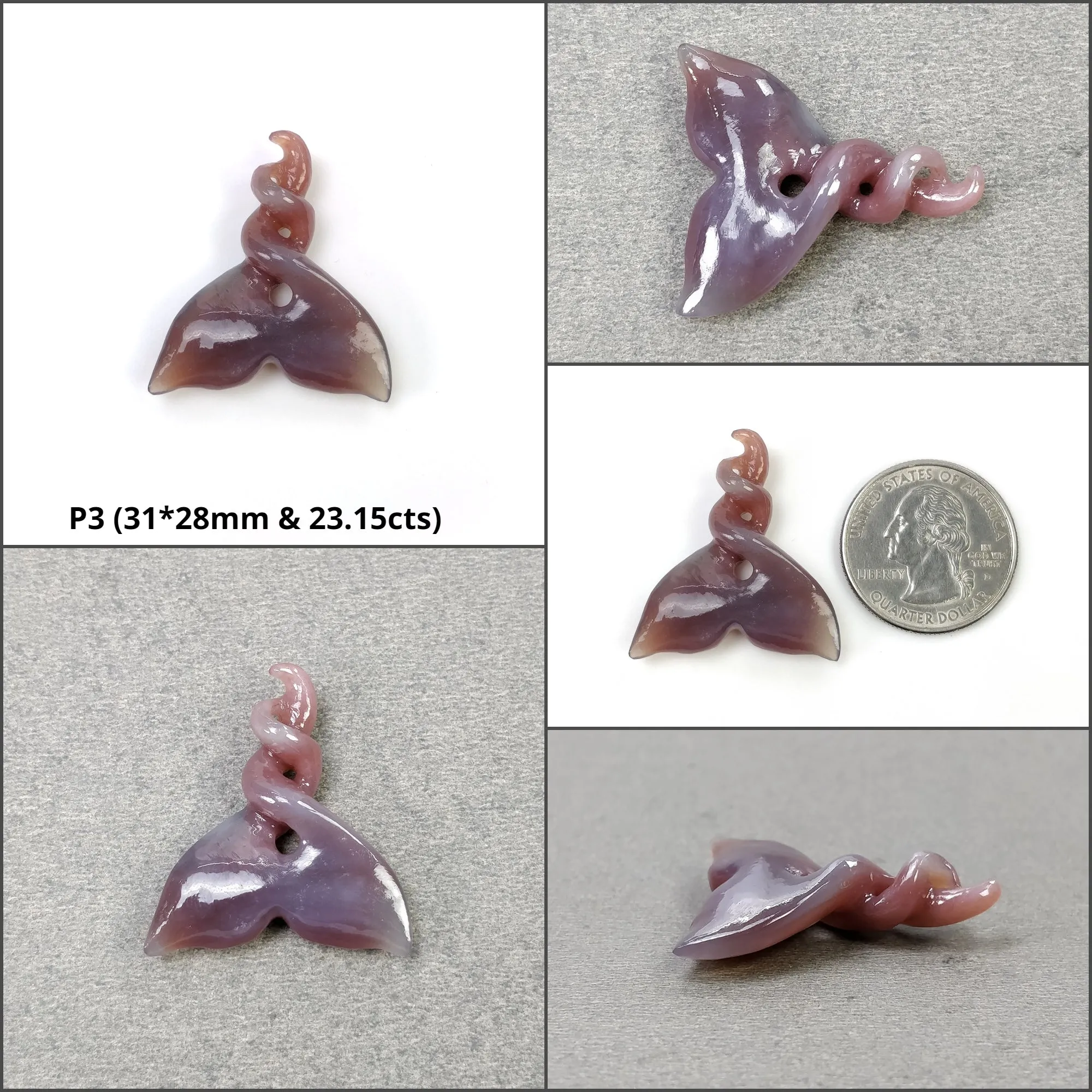 AGATE Gemstone Carving : Natural Untreated Unheated Orange Agate Hand Carved SEA SHELL And Uneven Shape Carving