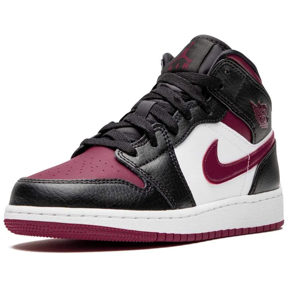 Air Jordan 1 Mid GS 'Black Noble Red'