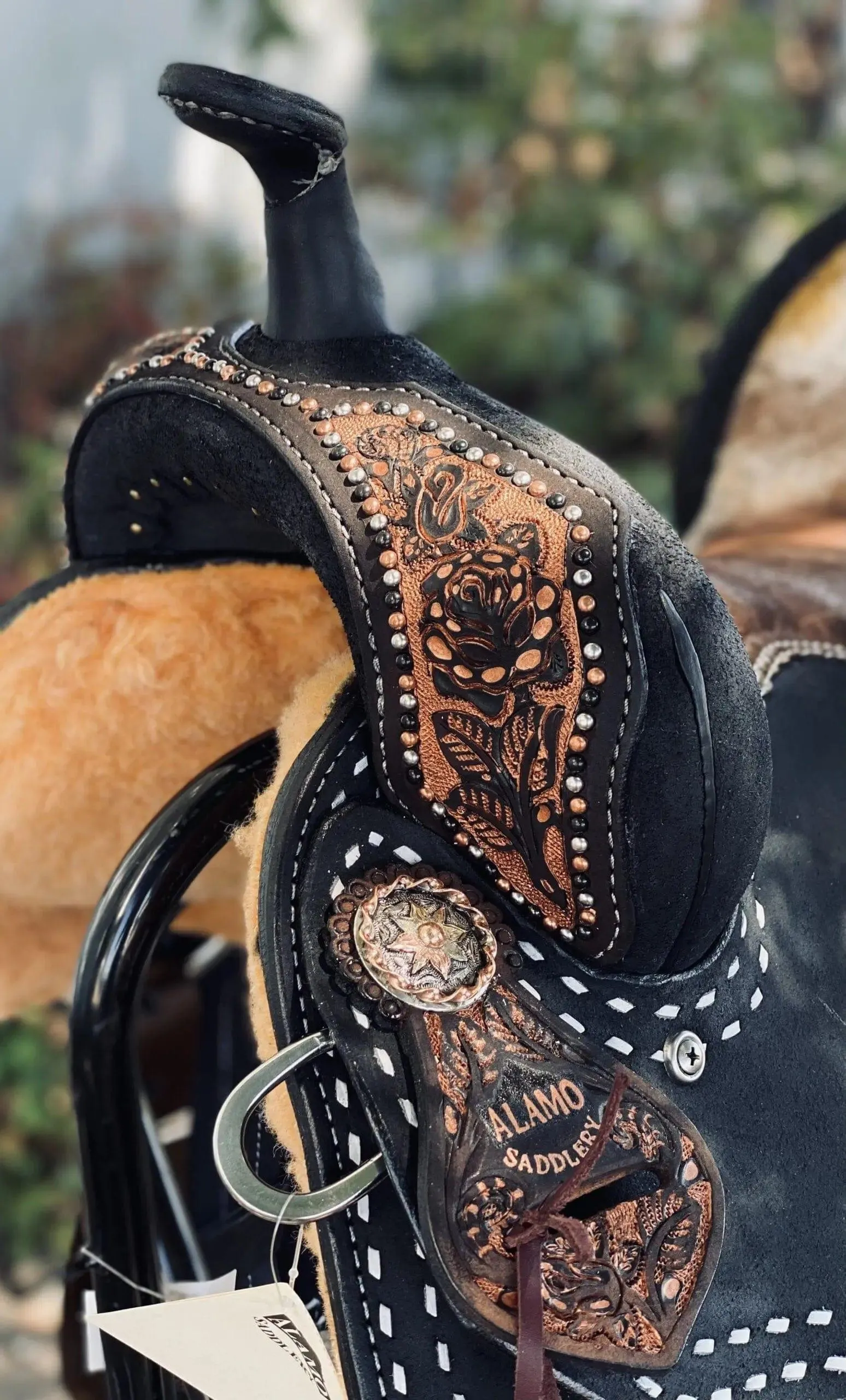 Alamo Saddlery 15 Black Beauty Barrel