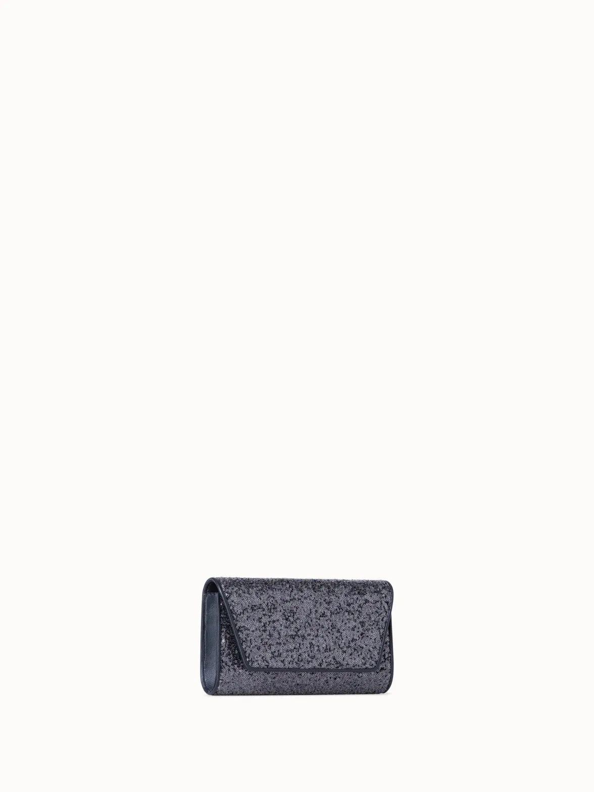 Anouk Mini Clutch aus Leder mit Pailletten