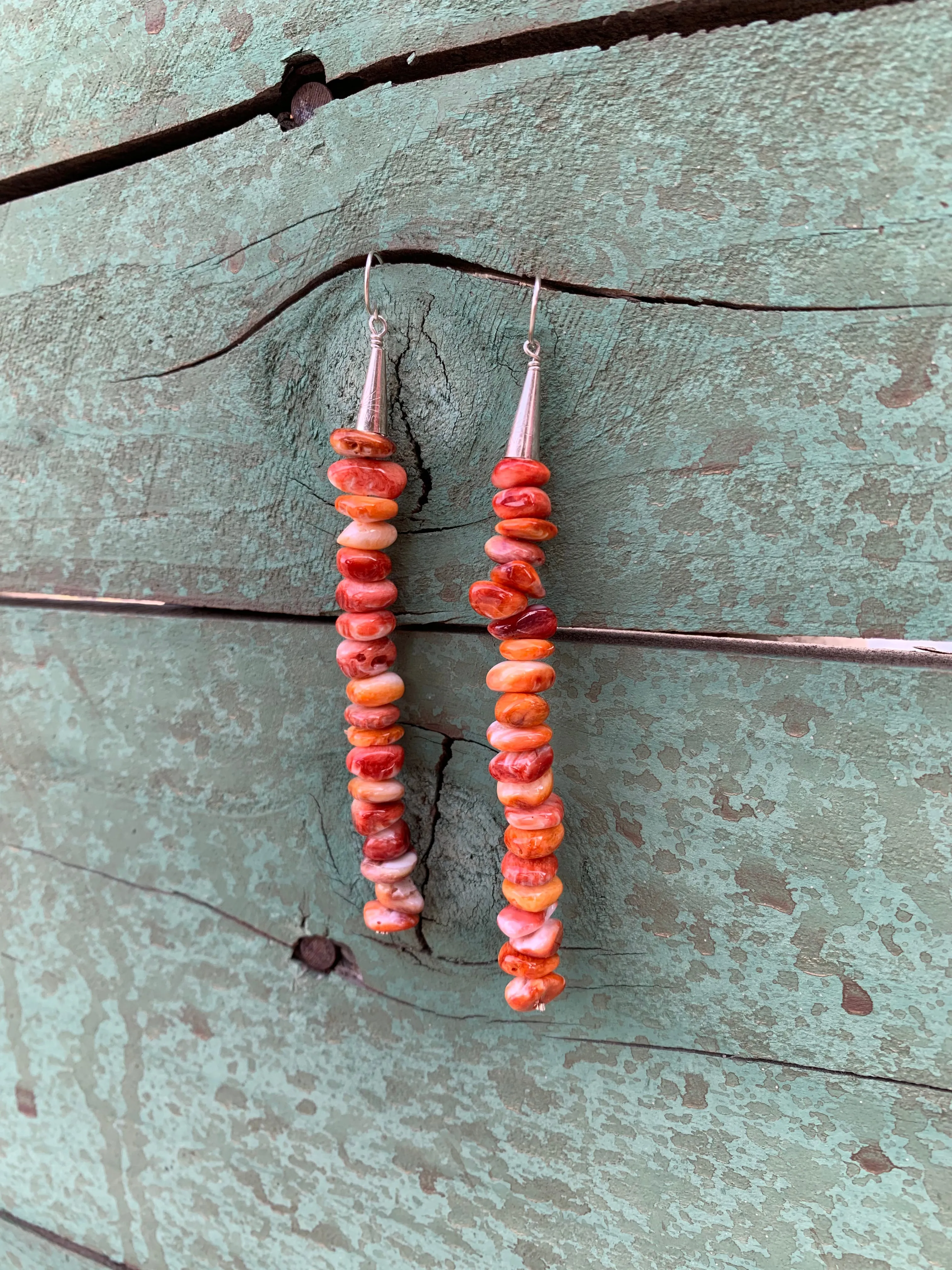 Beaded Spiny Oyster earring