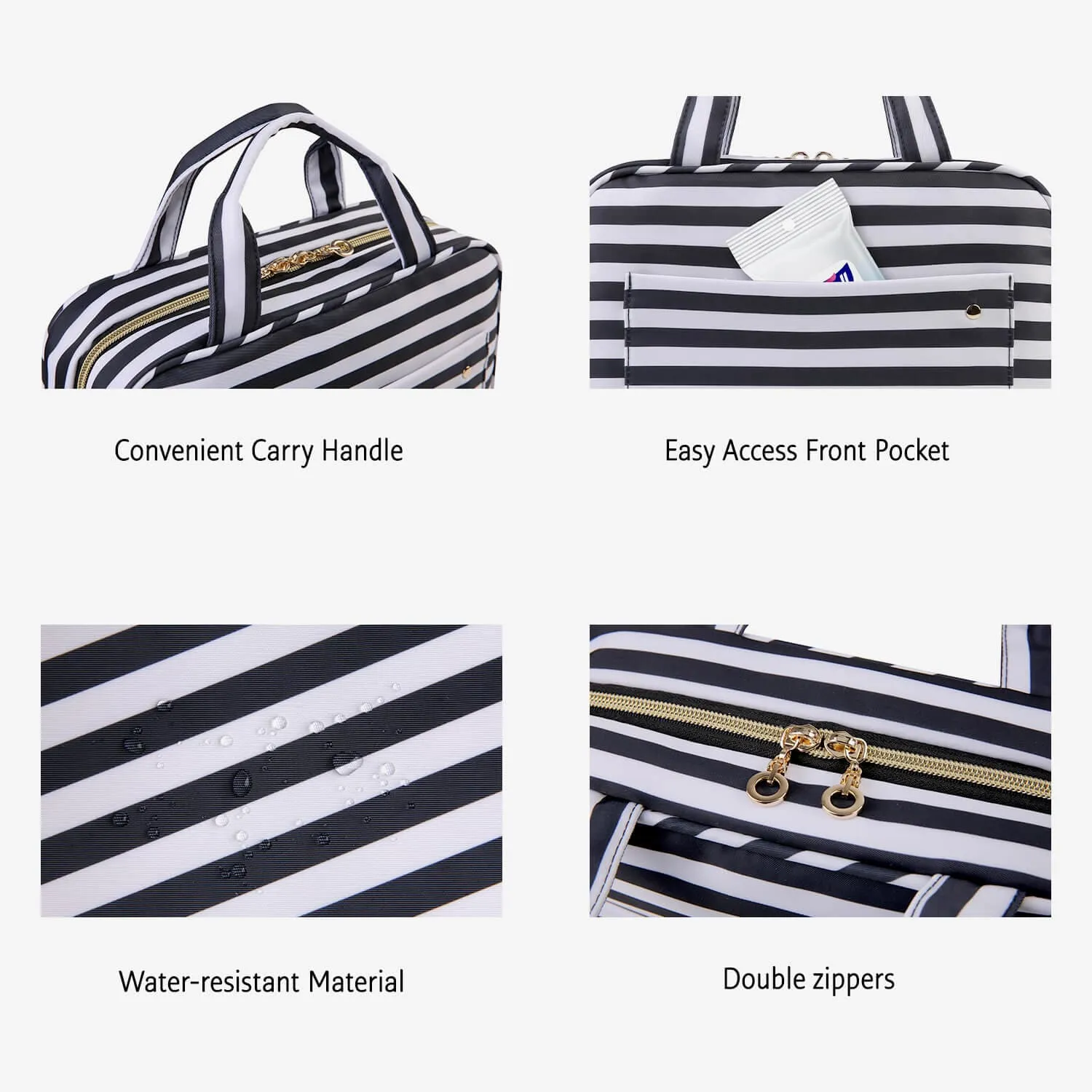 Bonchemin Stripes The Space Saver Toiletry Bag