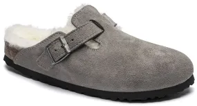 Boston - Stone Coin Shearling Suede||Boston - Suède Fourrure Stone Coin