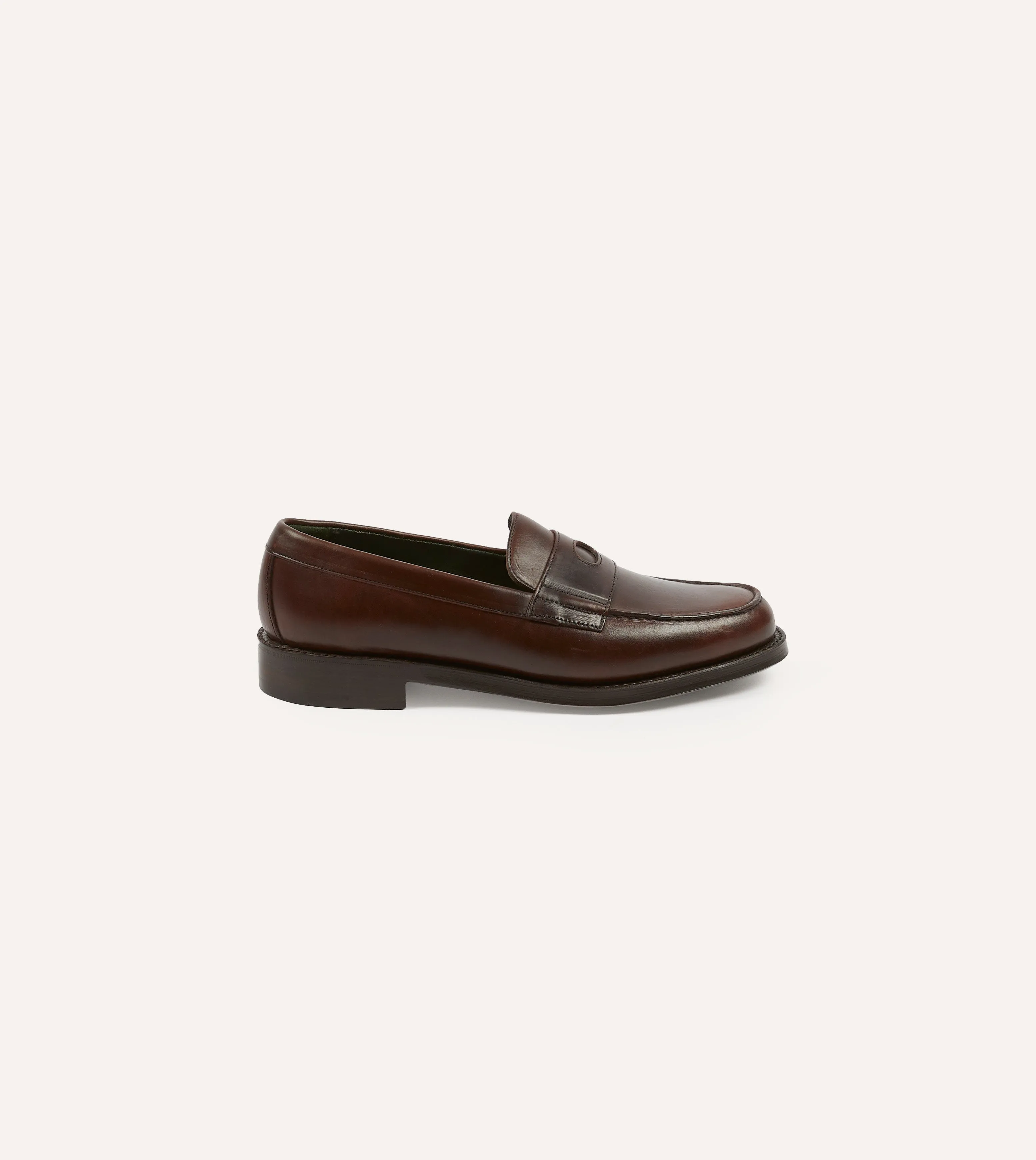 Brown Leather Charles Goodyear Welted Penny Loafer