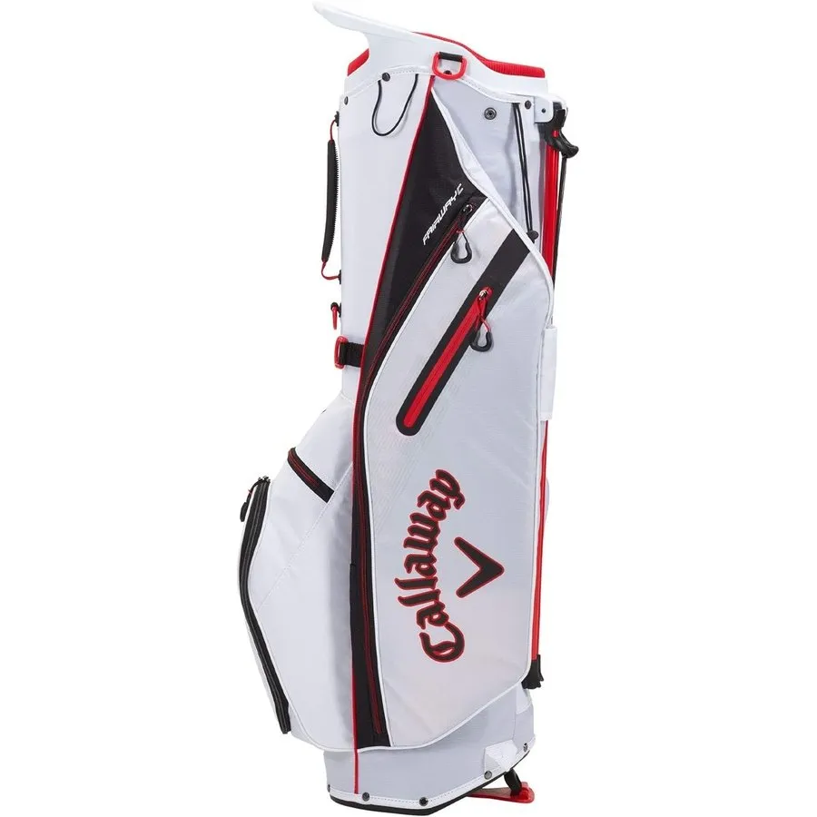 Callaway 2021 Fairway C Stand Bag - White/Black/Red