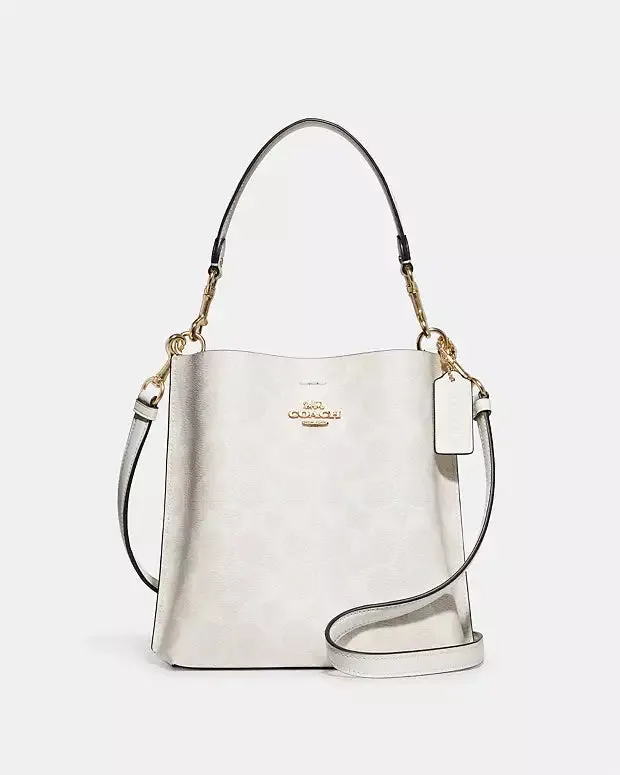 Coach Mollie Bucket Bag 22 In Signature Canvas