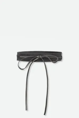 DAVOLI ITALIAN LEATHER AND SUEDE WRAP BELT