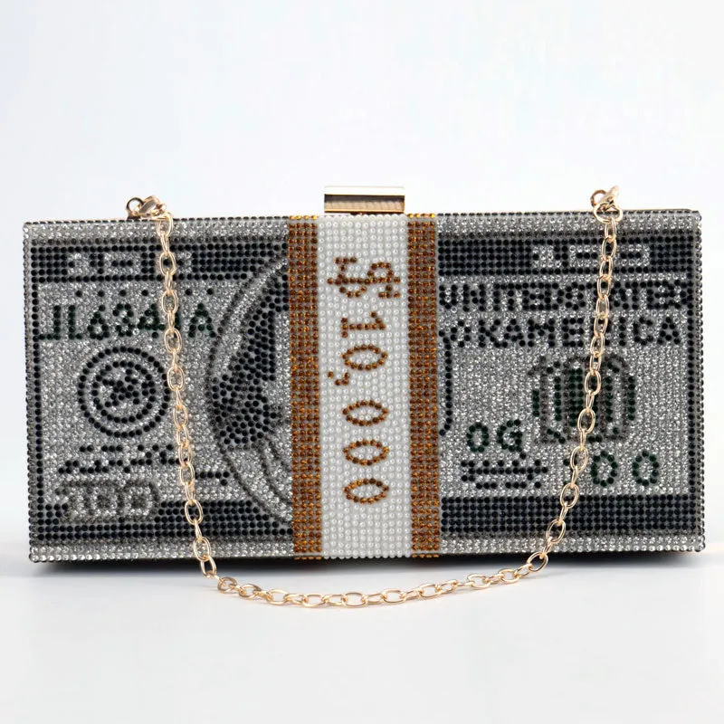 Dollar Bill Clutch Bag