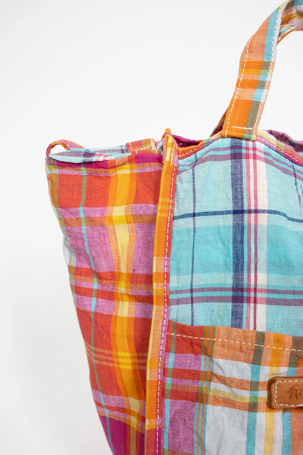 Easy Bag Orange Plaid