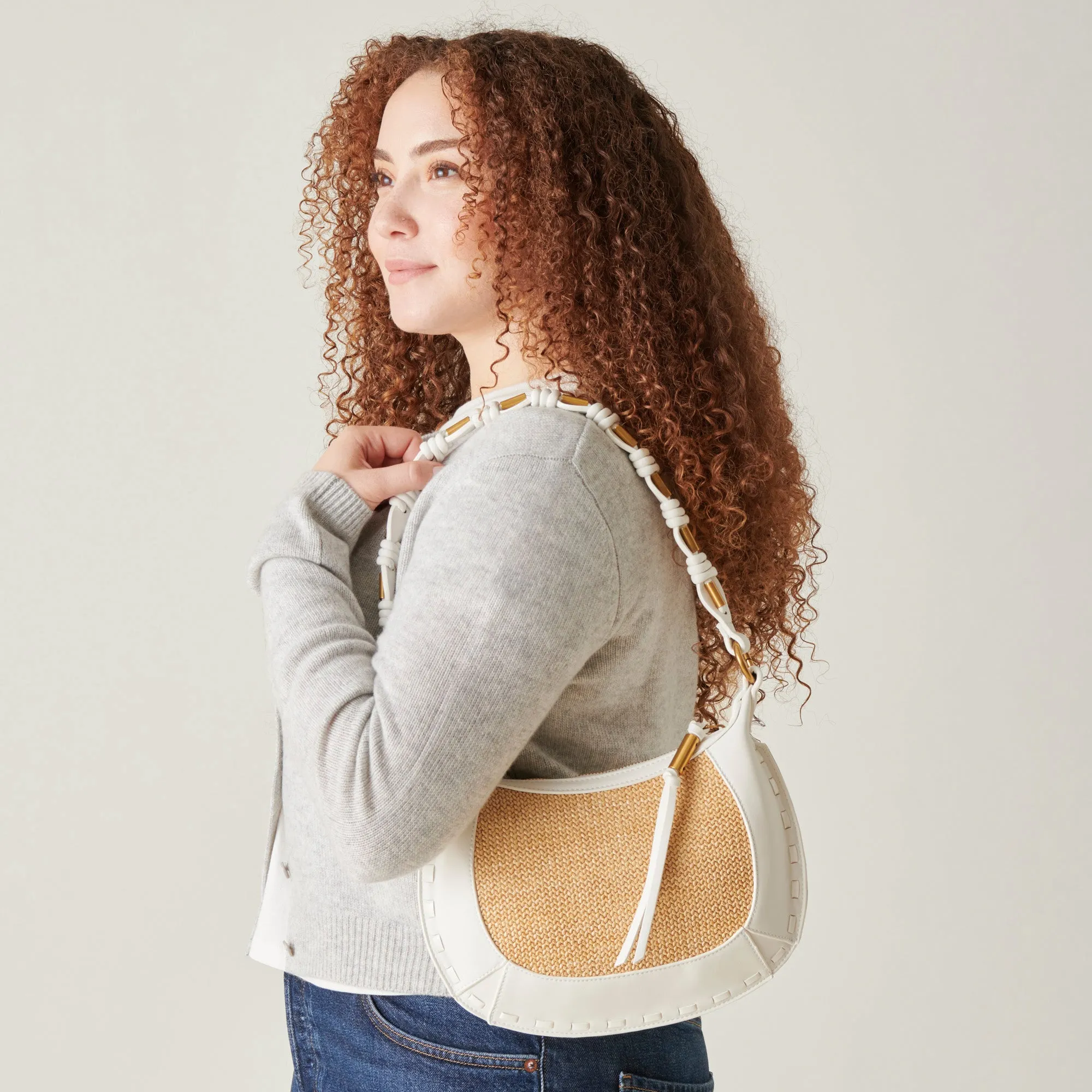 ELEANOR SHOULDER BAG NATURAL RAFFIA