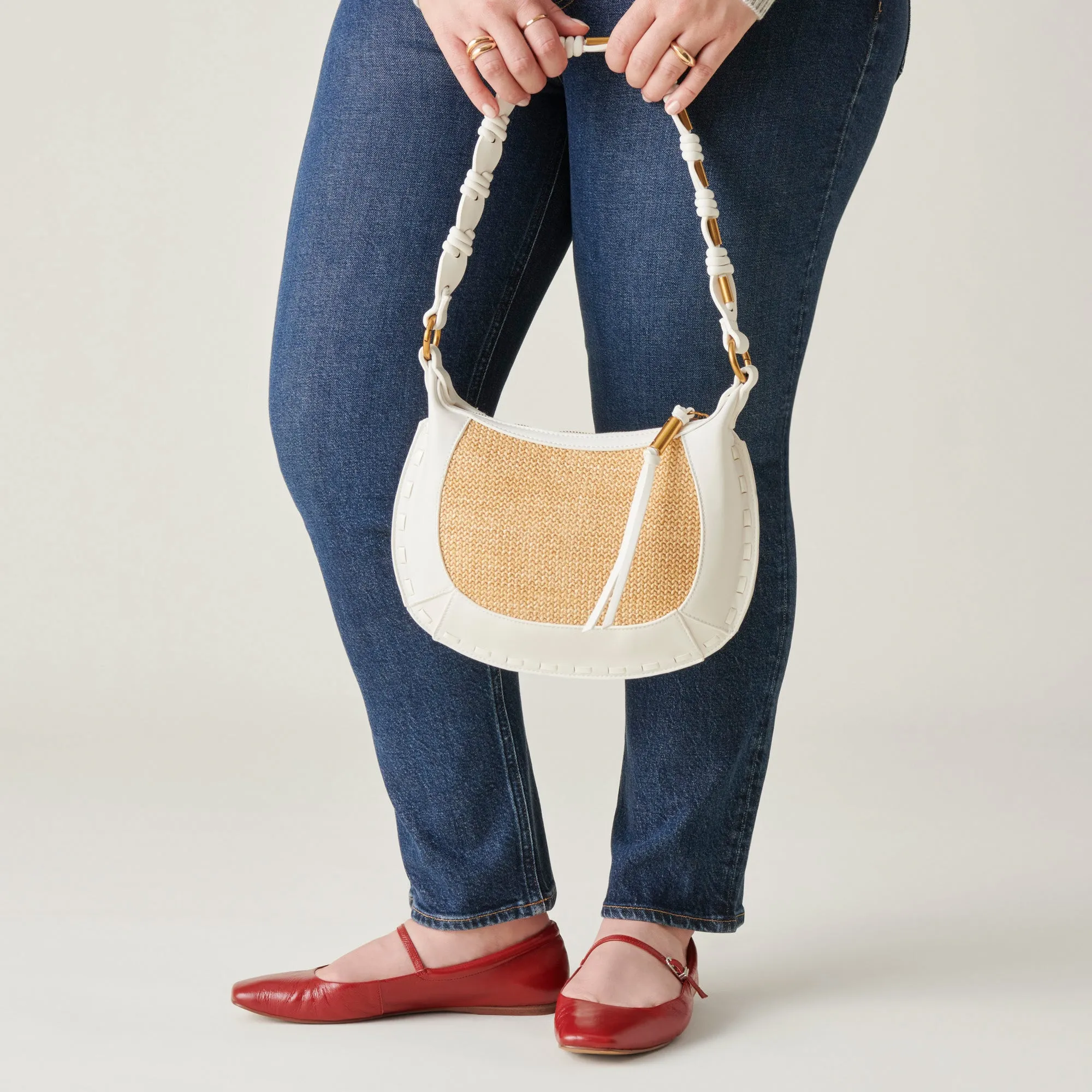 ELEANOR SHOULDER BAG NATURAL RAFFIA