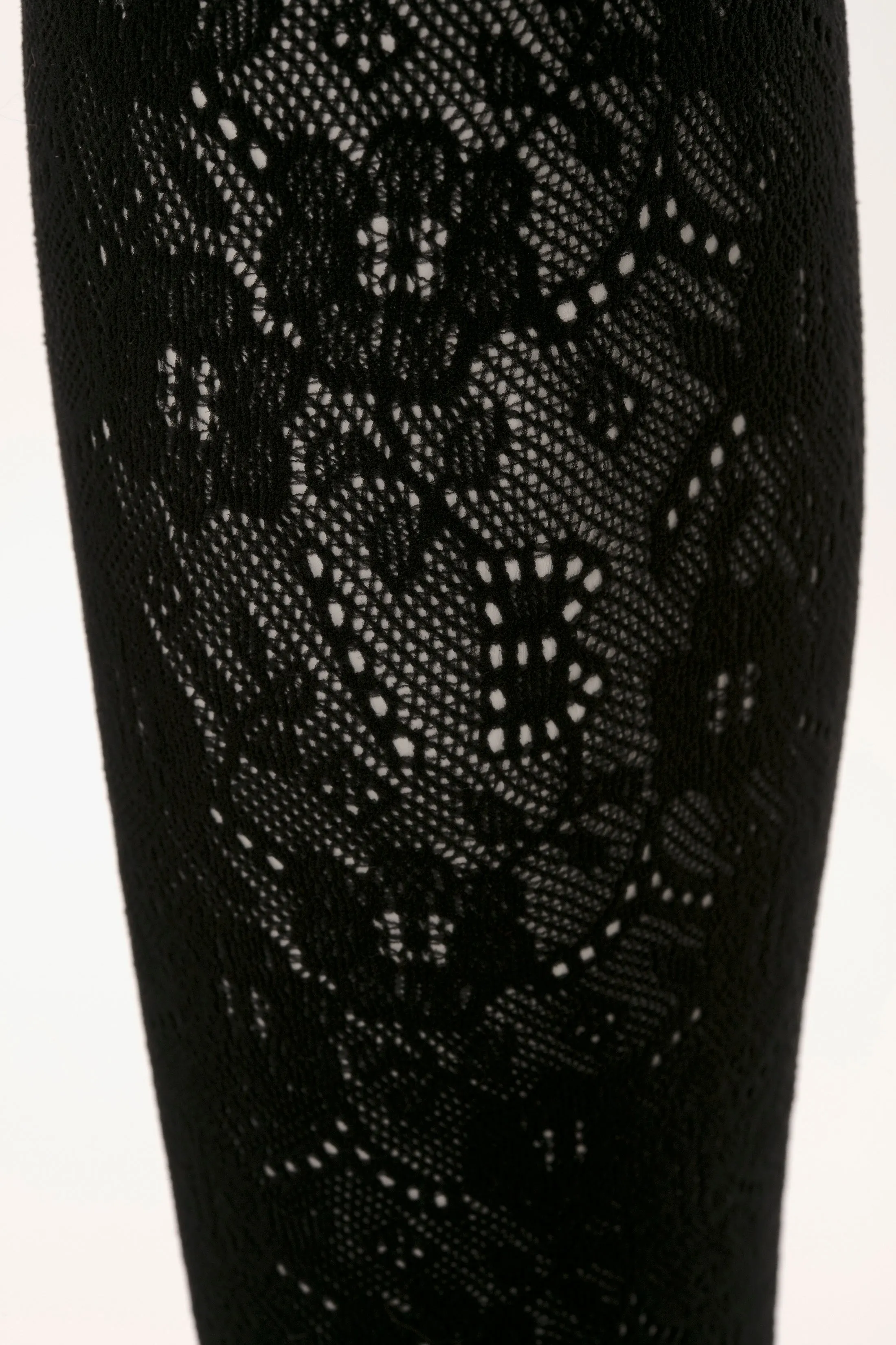 Exclusive VB Monogram Lace Tights In Black