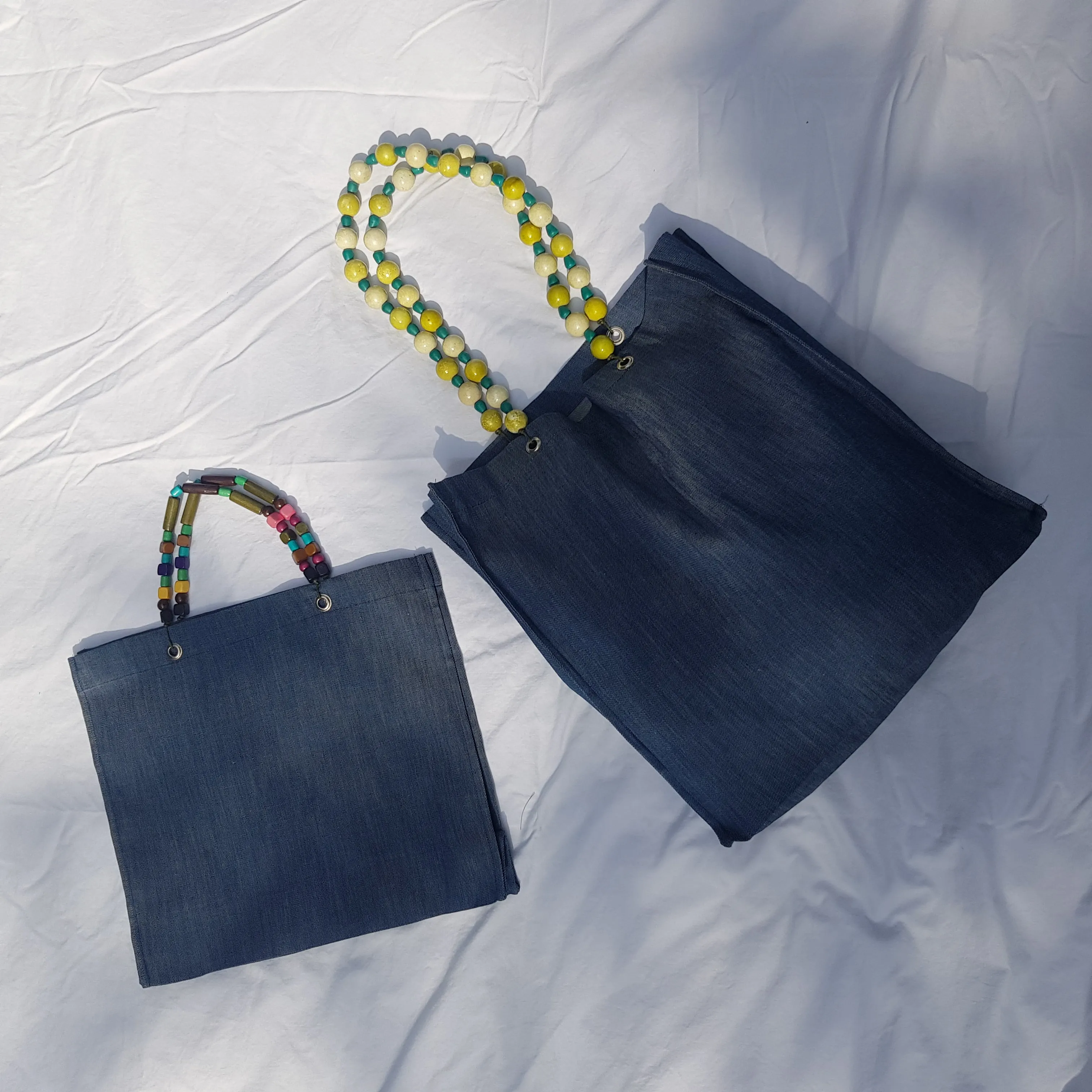 Foldable Denim Tote (Medium)