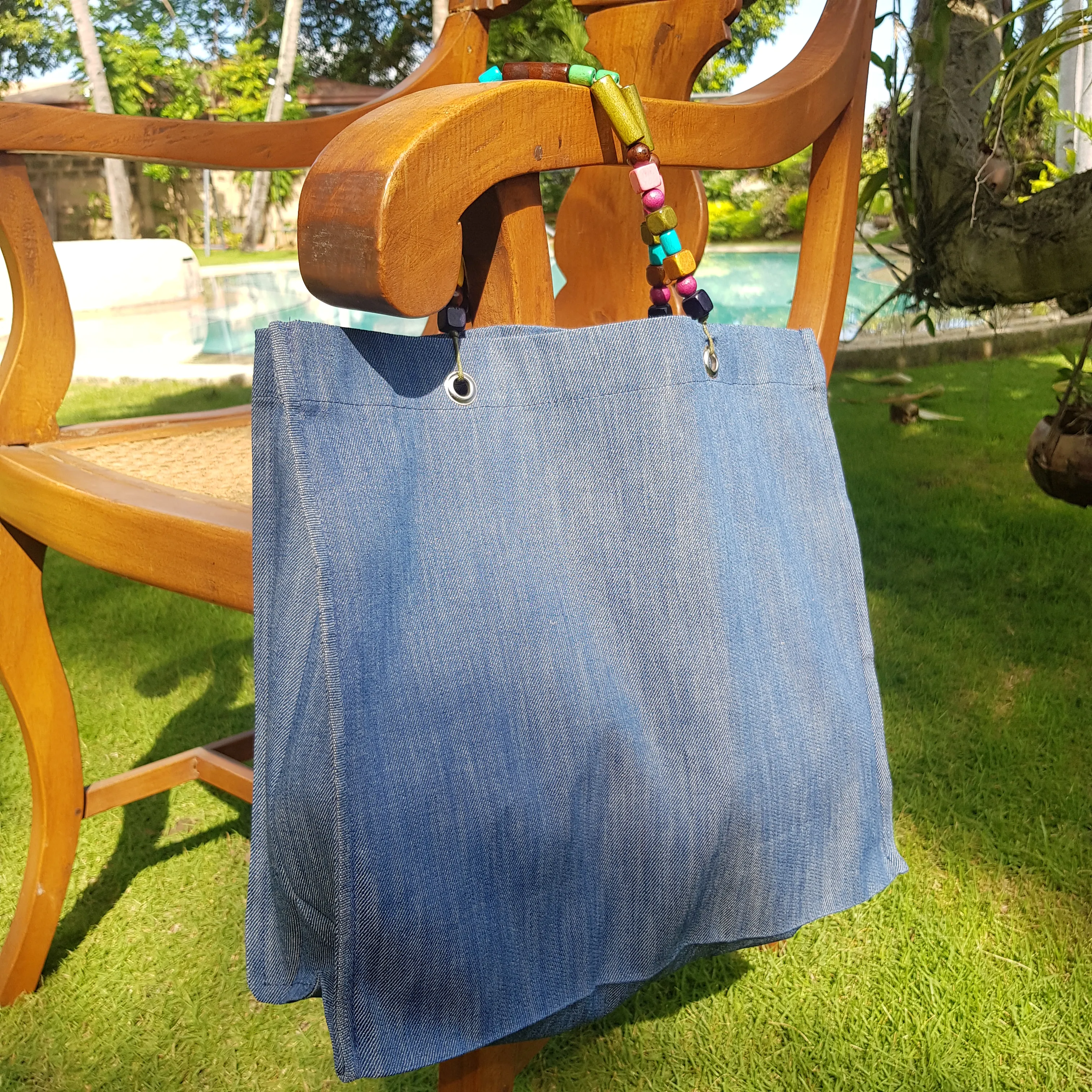 Foldable Denim Tote (Small)