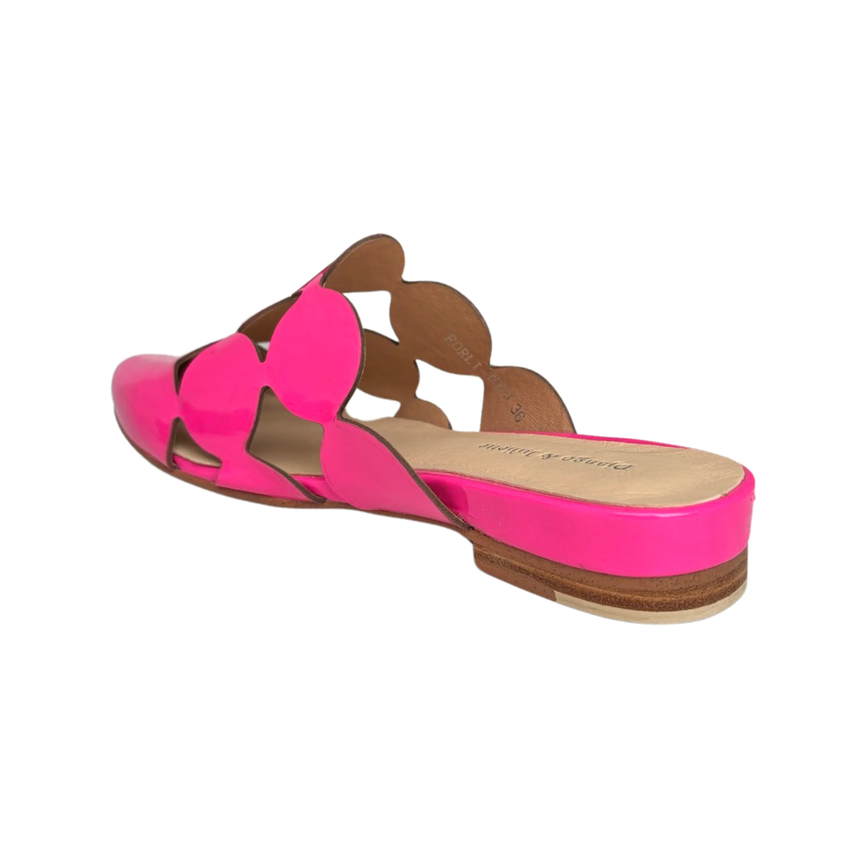 Forli Hot Pink Patent Flat Slide