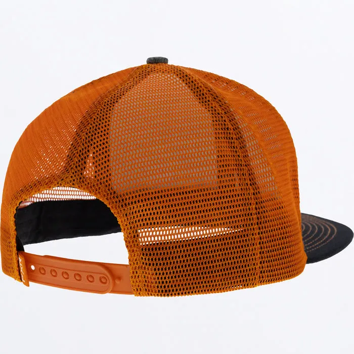 FXR Youth Race Division Hat Grey Heather/Orange