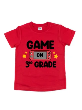 Game On Controller Kids Shirt - Red - All Grades