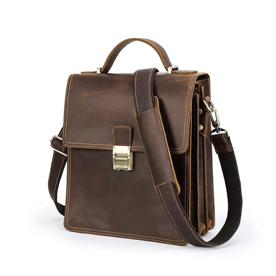 Genuine Leather Shoulder Bag European Style