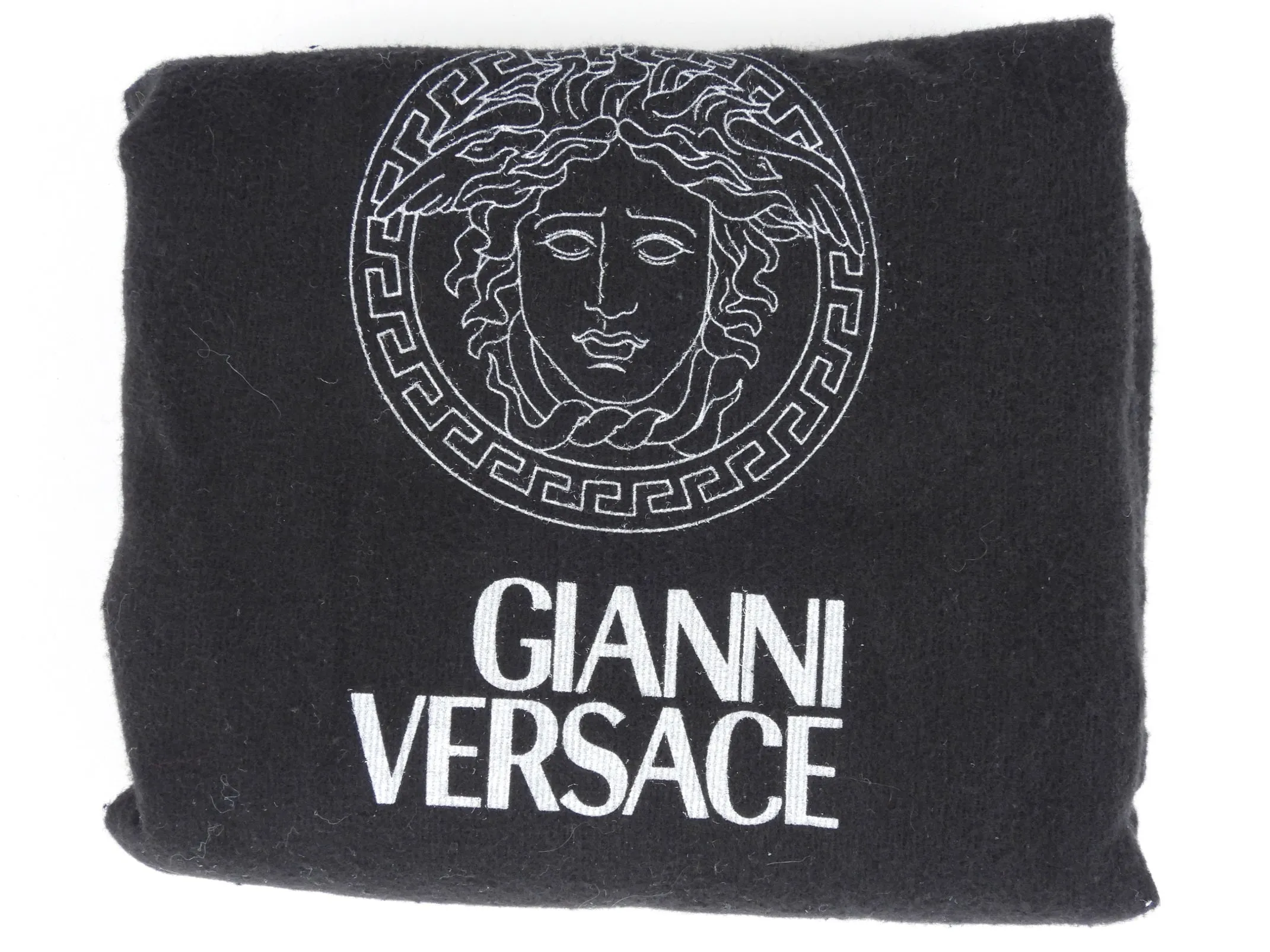 Gianni Versace Vintage 1990's Black Leather Medusa Shoulder Bag