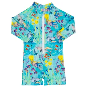 Great Barrier Reef Unisex Long Sleeve Zip Swimmers