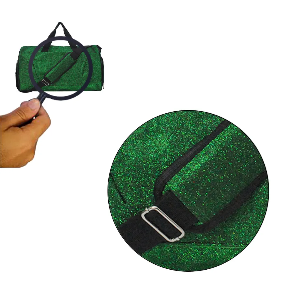 Green Glitter NGIL Gymnastics Dance and Cheer Duffle Bags