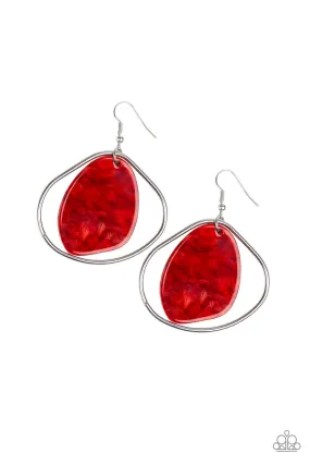 HAUTE Toddy Red-Earrings