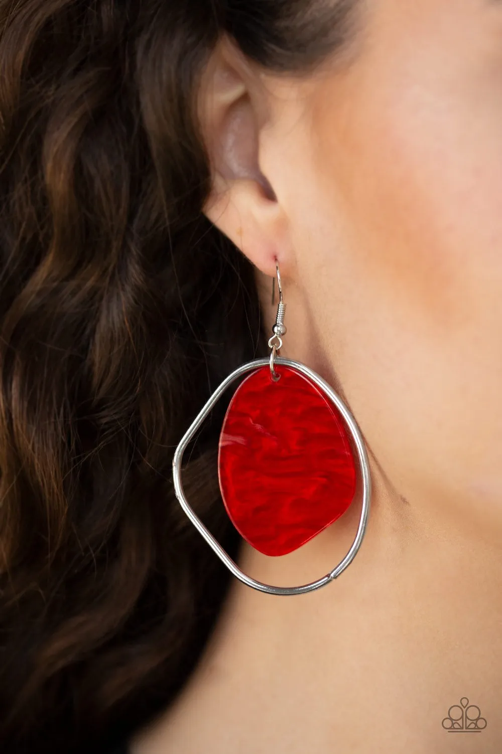 HAUTE Toddy Red-Earrings