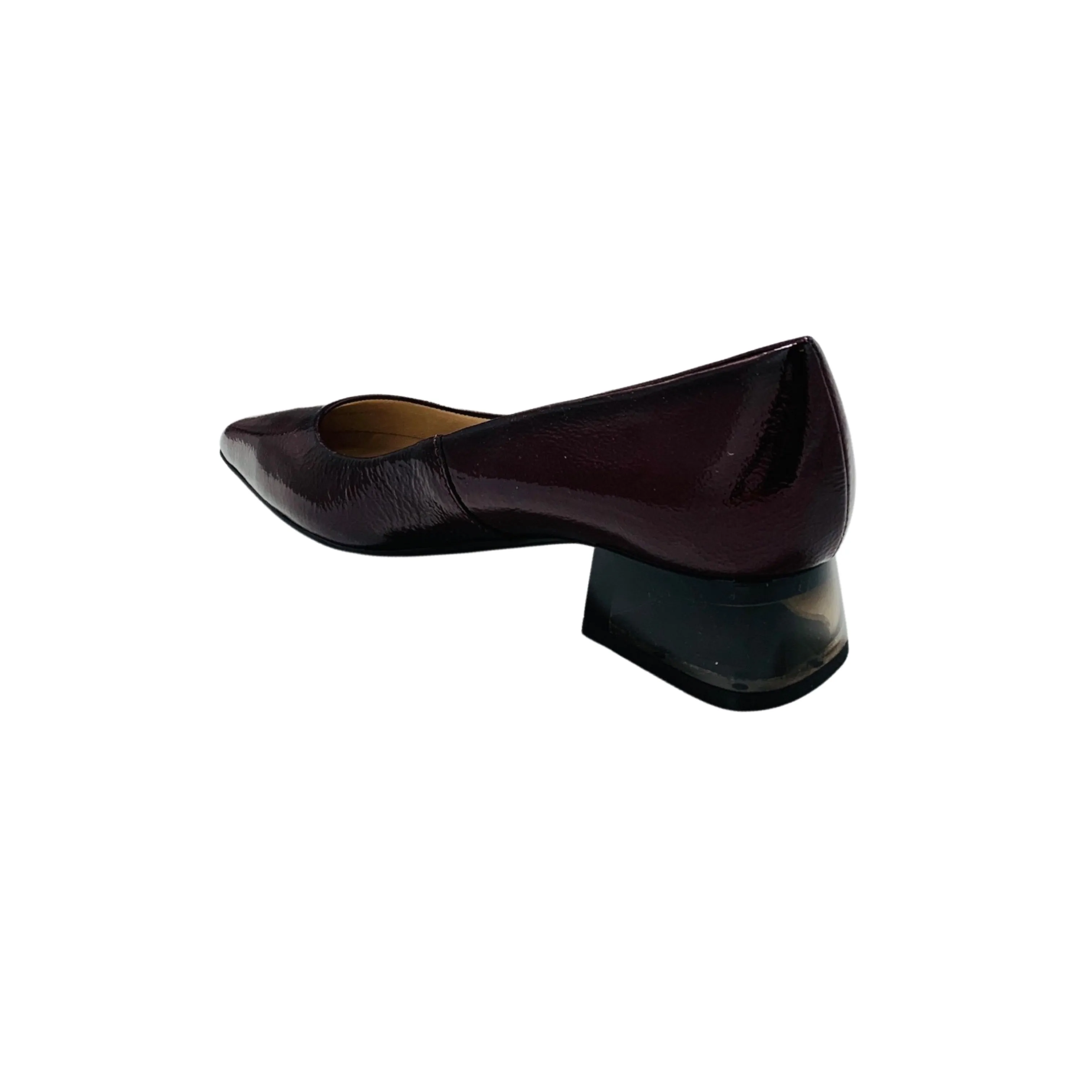 HI232529 Sahara Burgundy Patent Low Heel