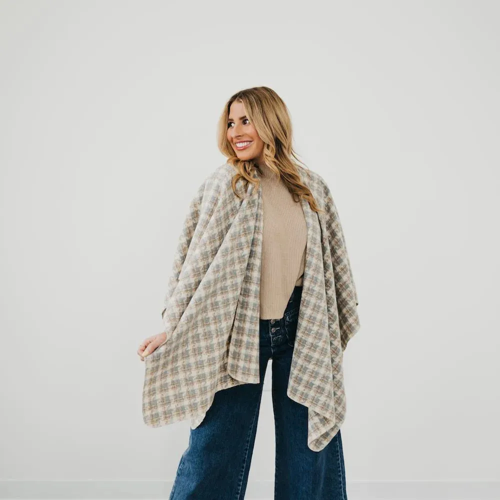 Hollie Houndstooth Shawl