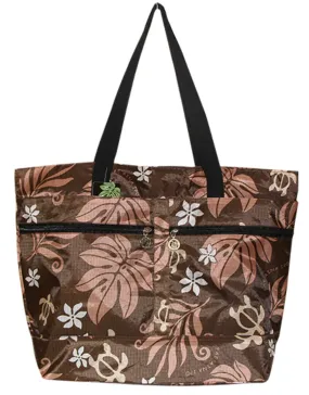 Honu Tiare Zippered Tote Bag