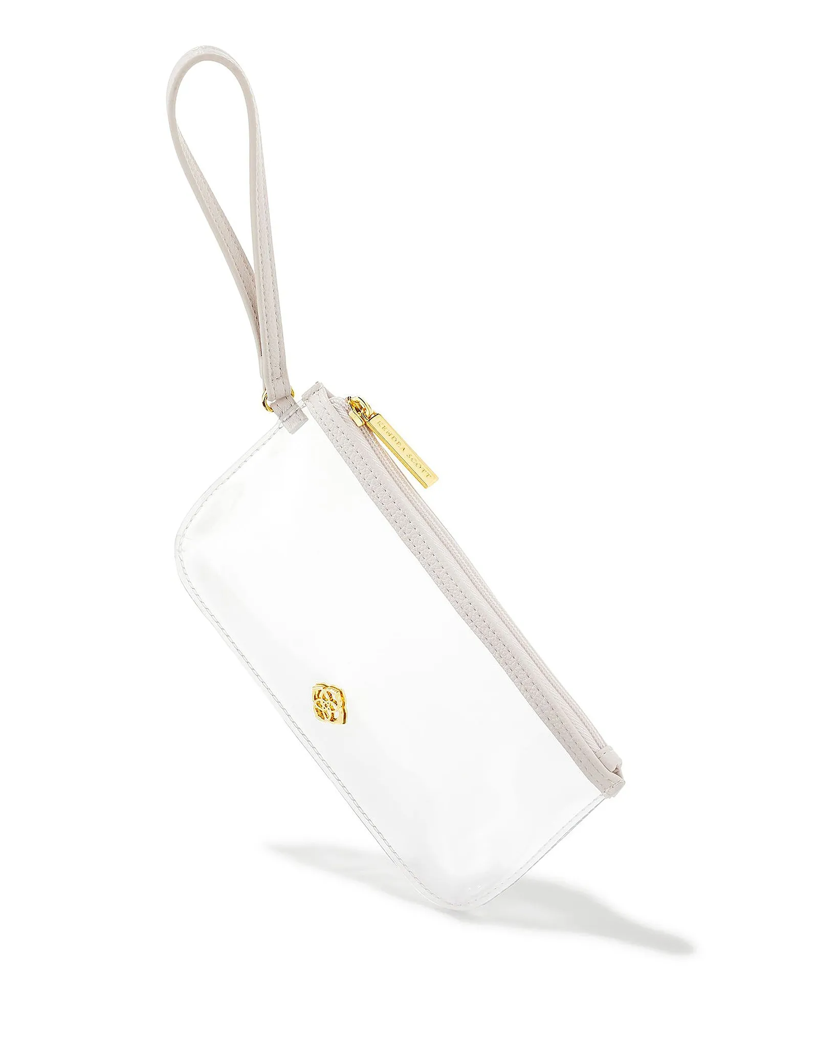 Kendra Scott Clear Wristlet with Gold Accents