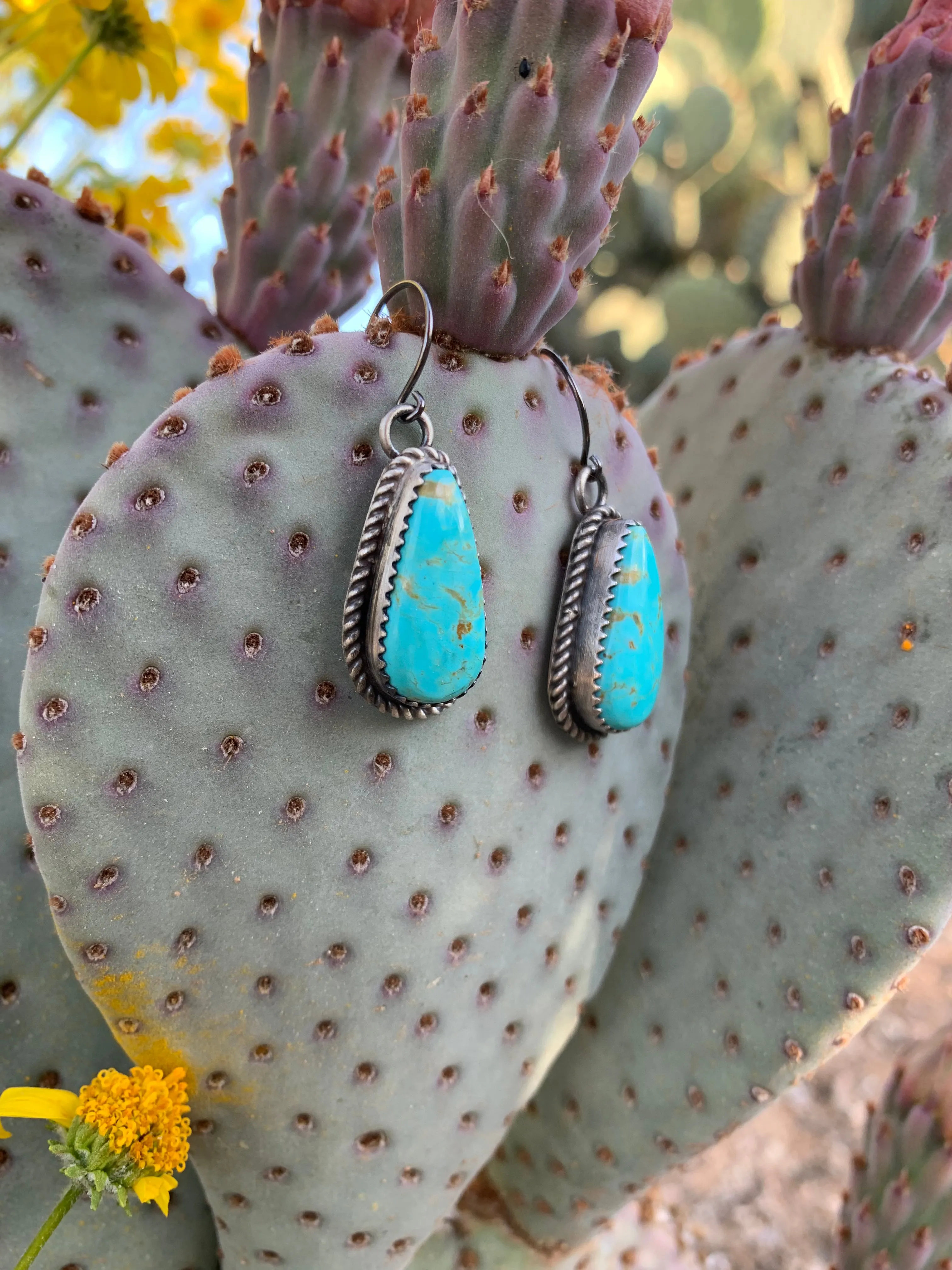 Kingman Turquoise earrings