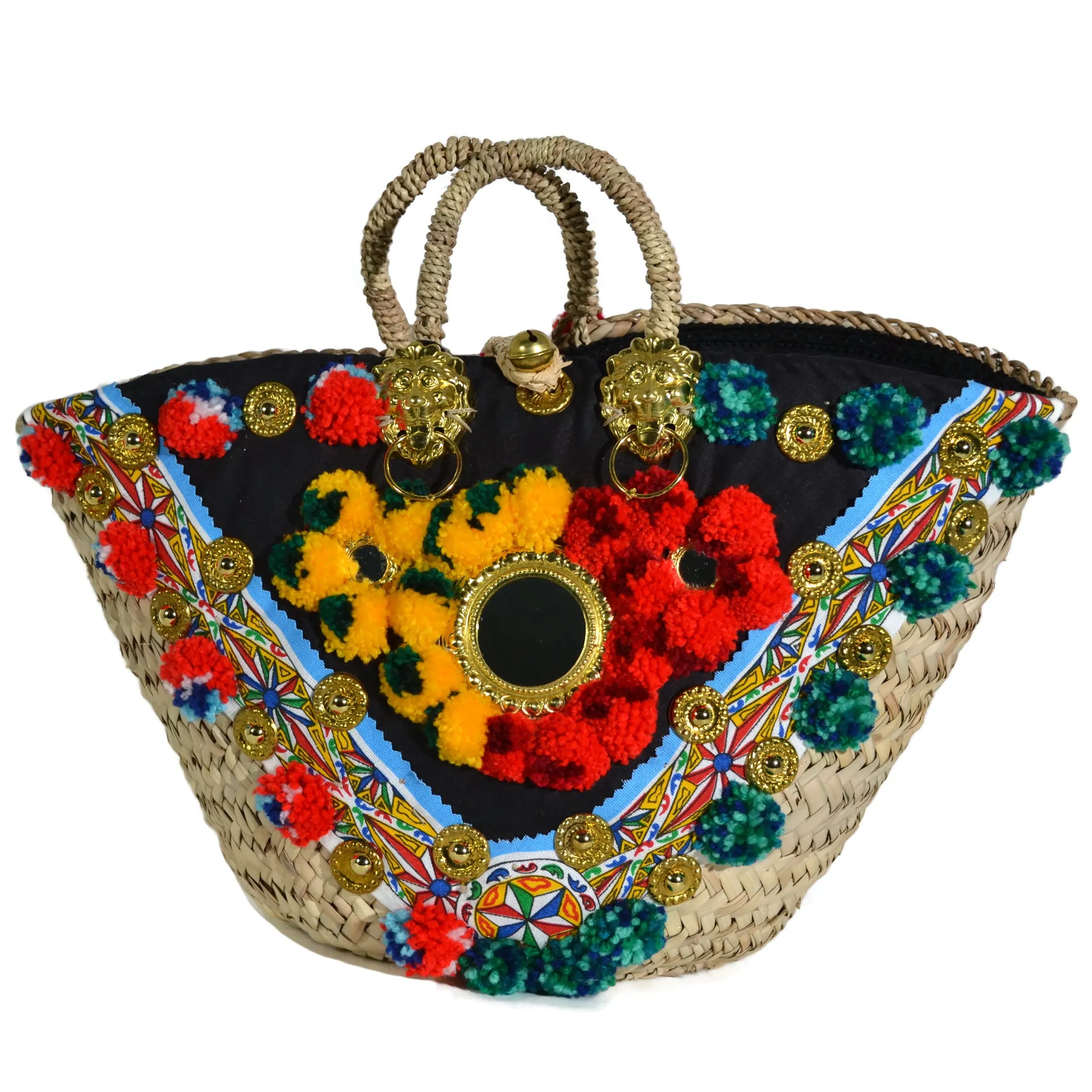 La Siciliana Bag - Coffa Paglia - Red and Yellow