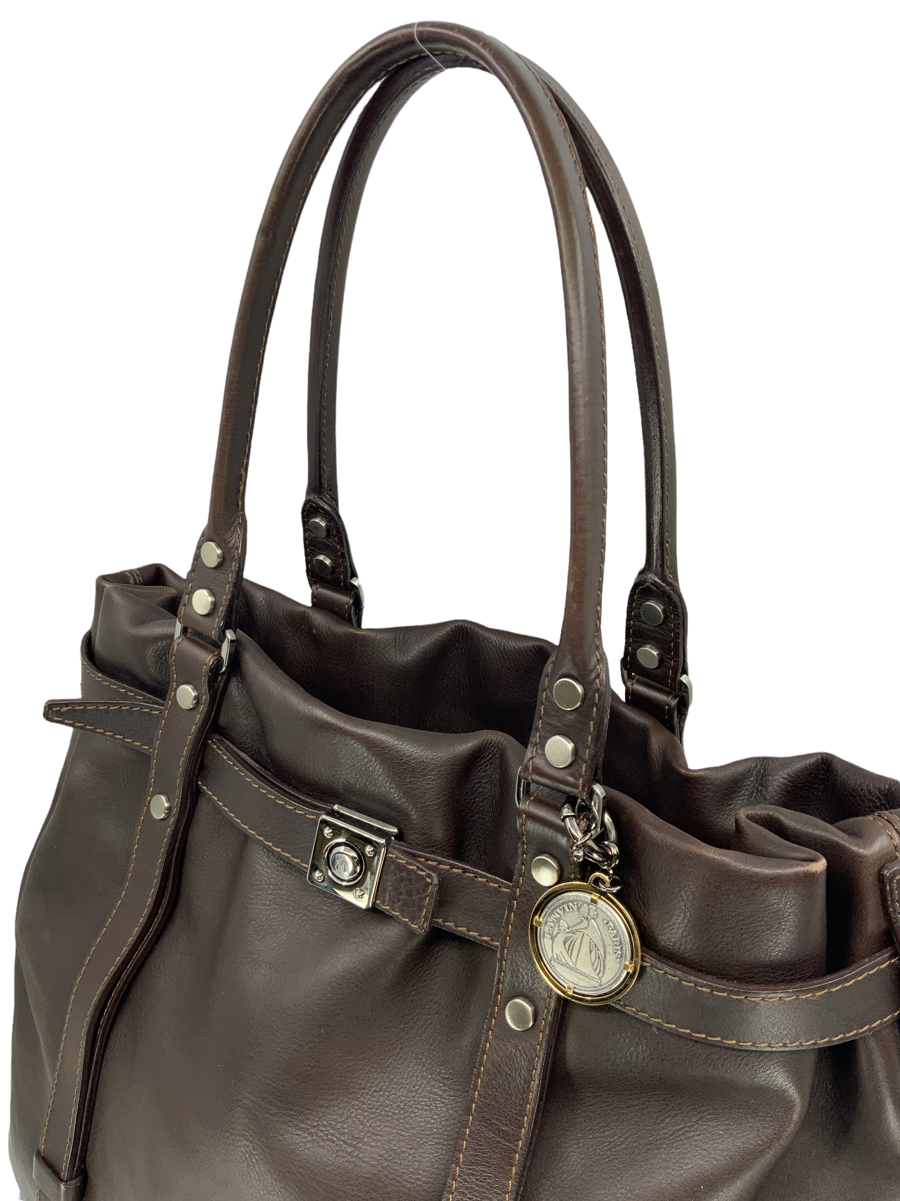 Lanvin Leather Kentucky Large Tote Bag