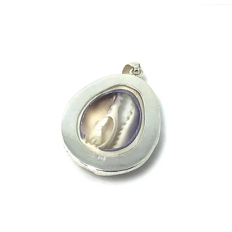 Large Cowrie Shell Pendant