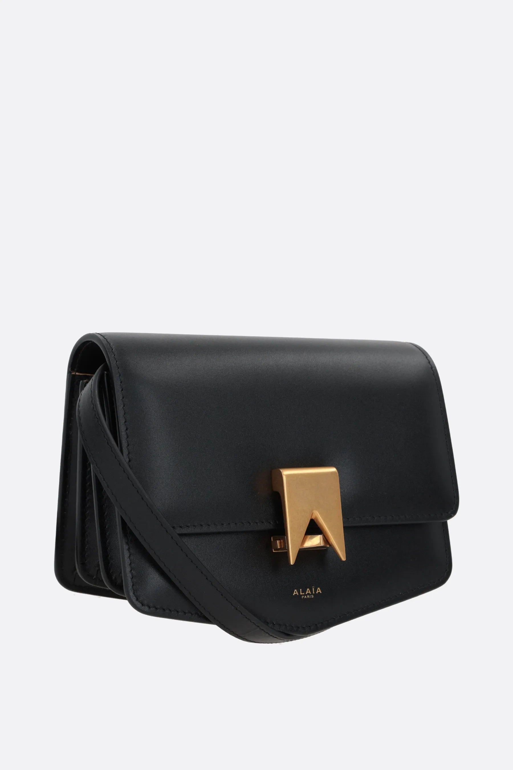 Le Papa small shoulder bag in Box leather