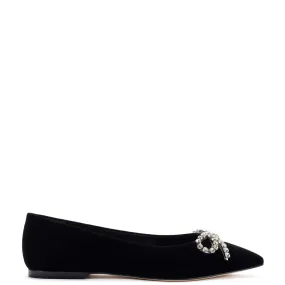 Lee Flat In Black Velvet