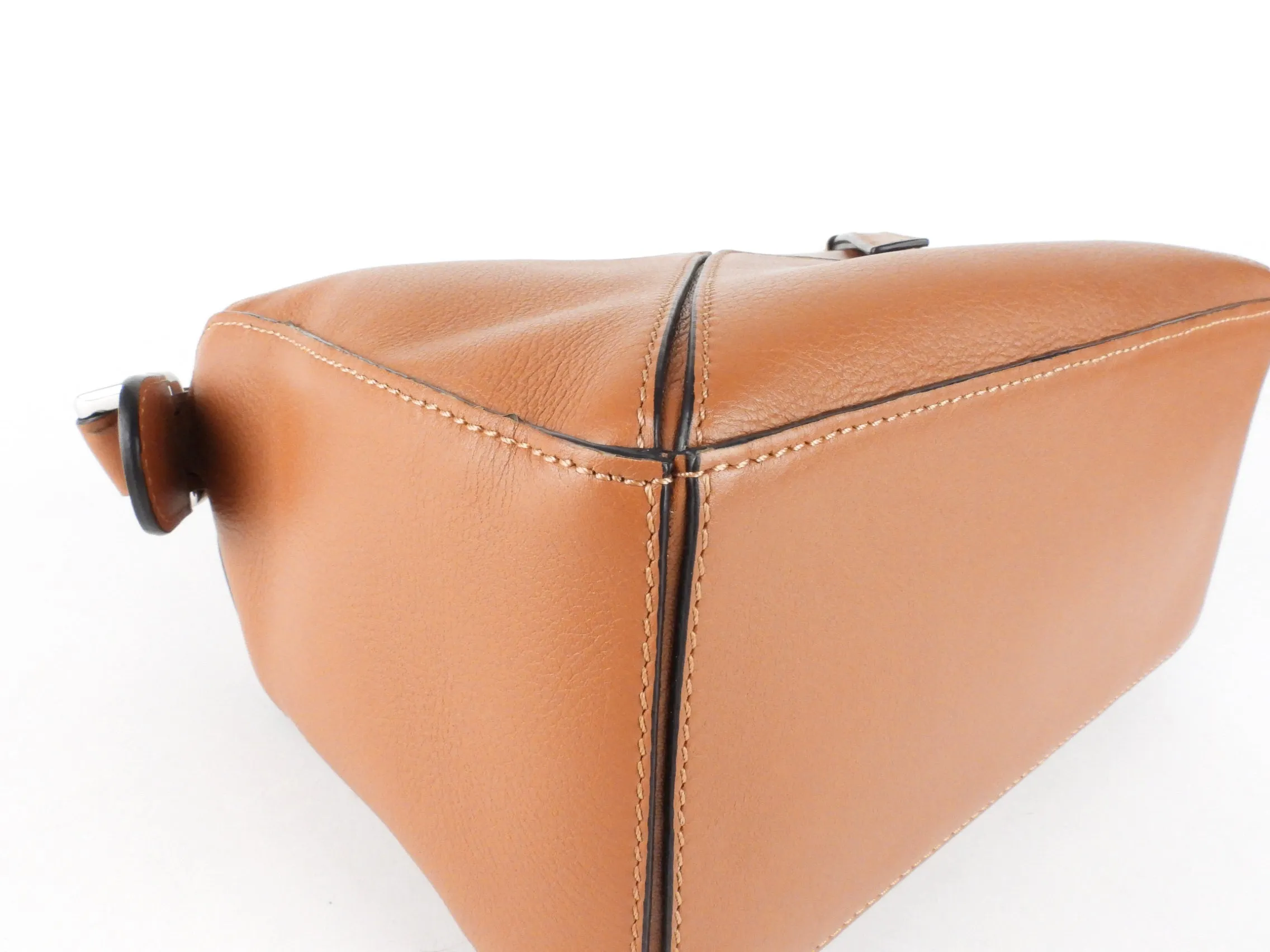 Loewe Brown Leather Small Two Way Puzzle Bag