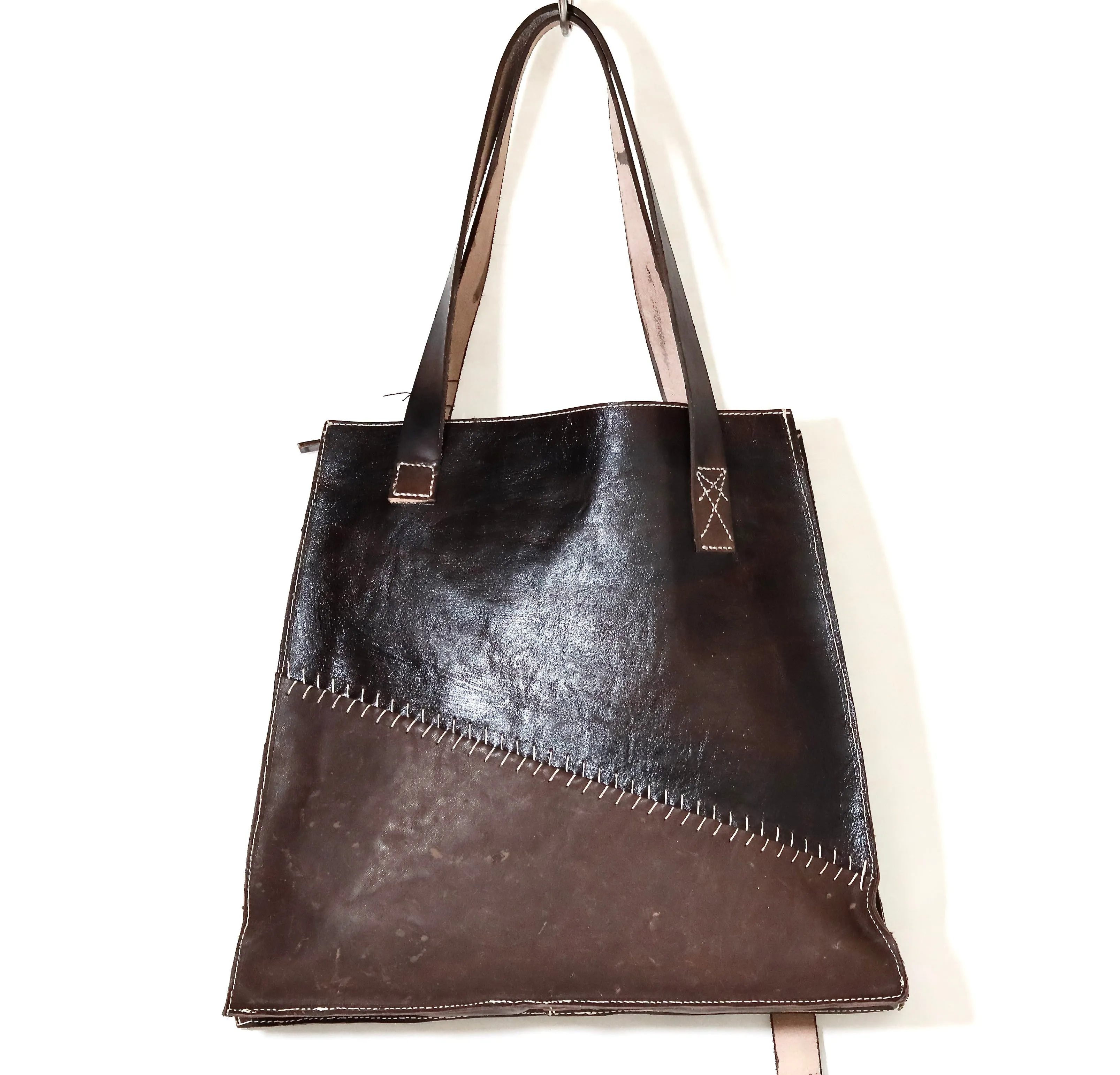 Lozenge Tote |  Choc frisone