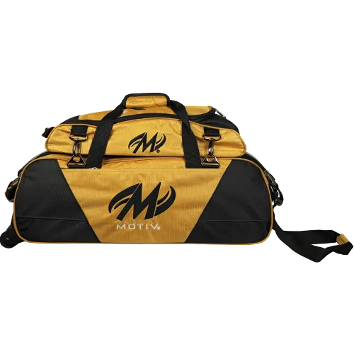 Motiv Ballistix Triple Tote Gold Shoe Bag Bundle