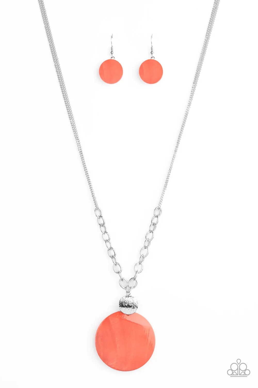 Paparazzi Necklace ~ A Top-SHELLer - Orange