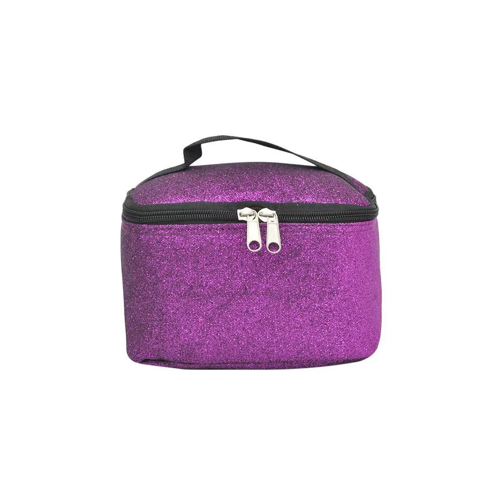 Purple Glitter NGIL Cosmetic Case