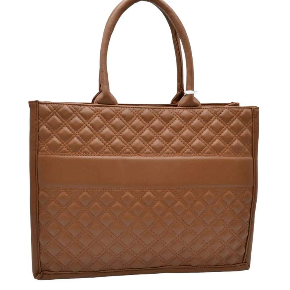 Quilted Fashion Satchel Tote Bag