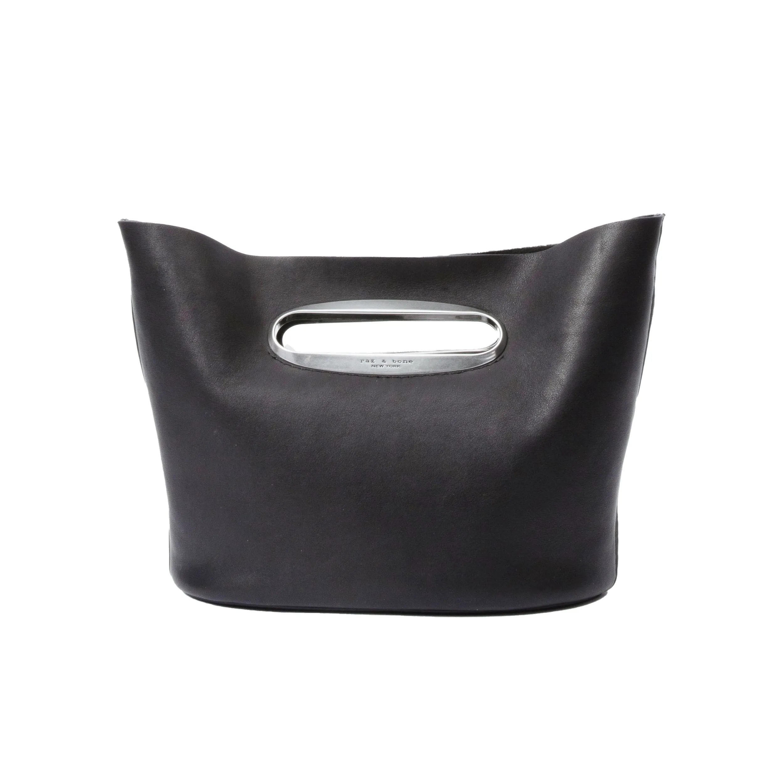 Rag & Bone Belize Black Leather Clutch Bag