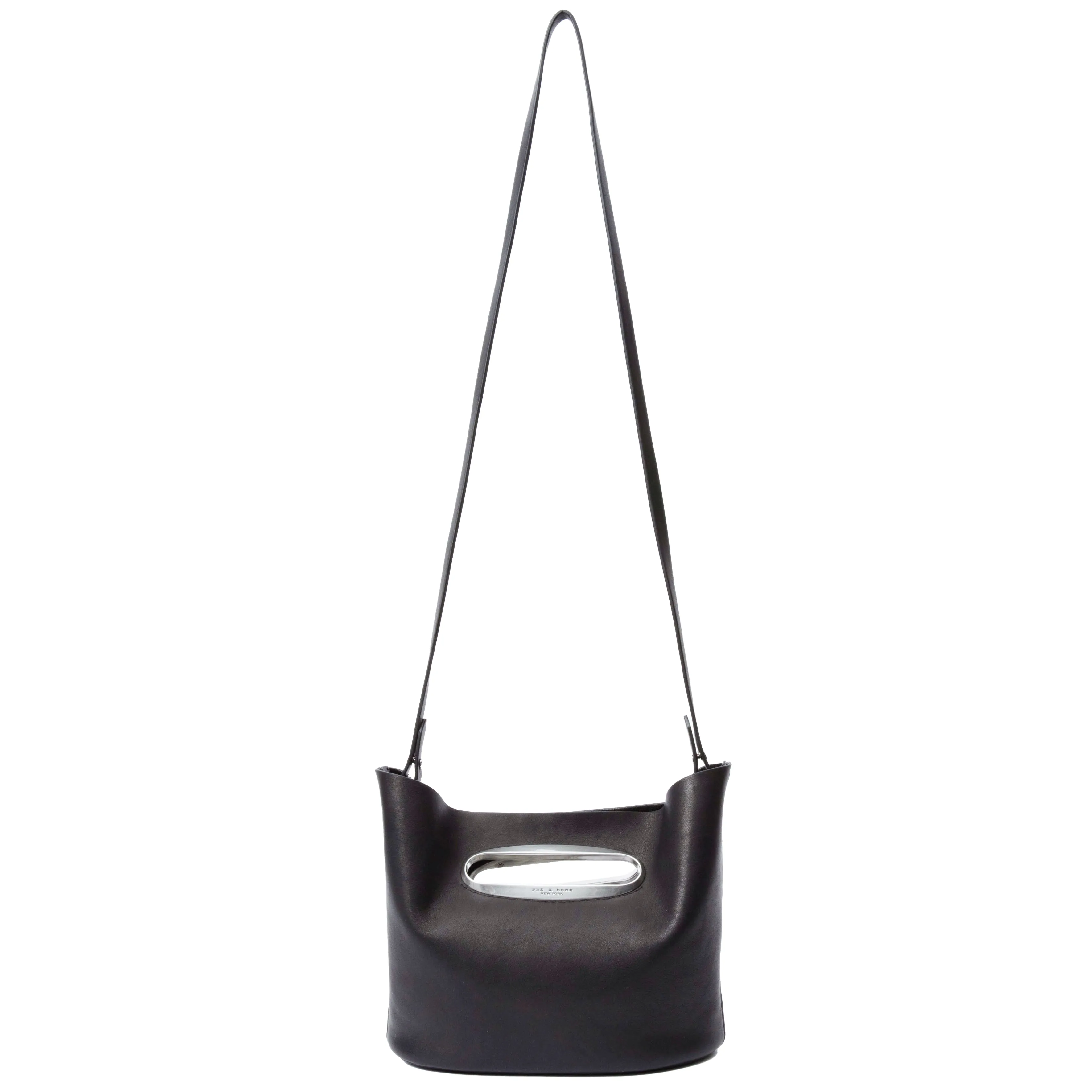 Rag & Bone Belize Black Leather Clutch Bag