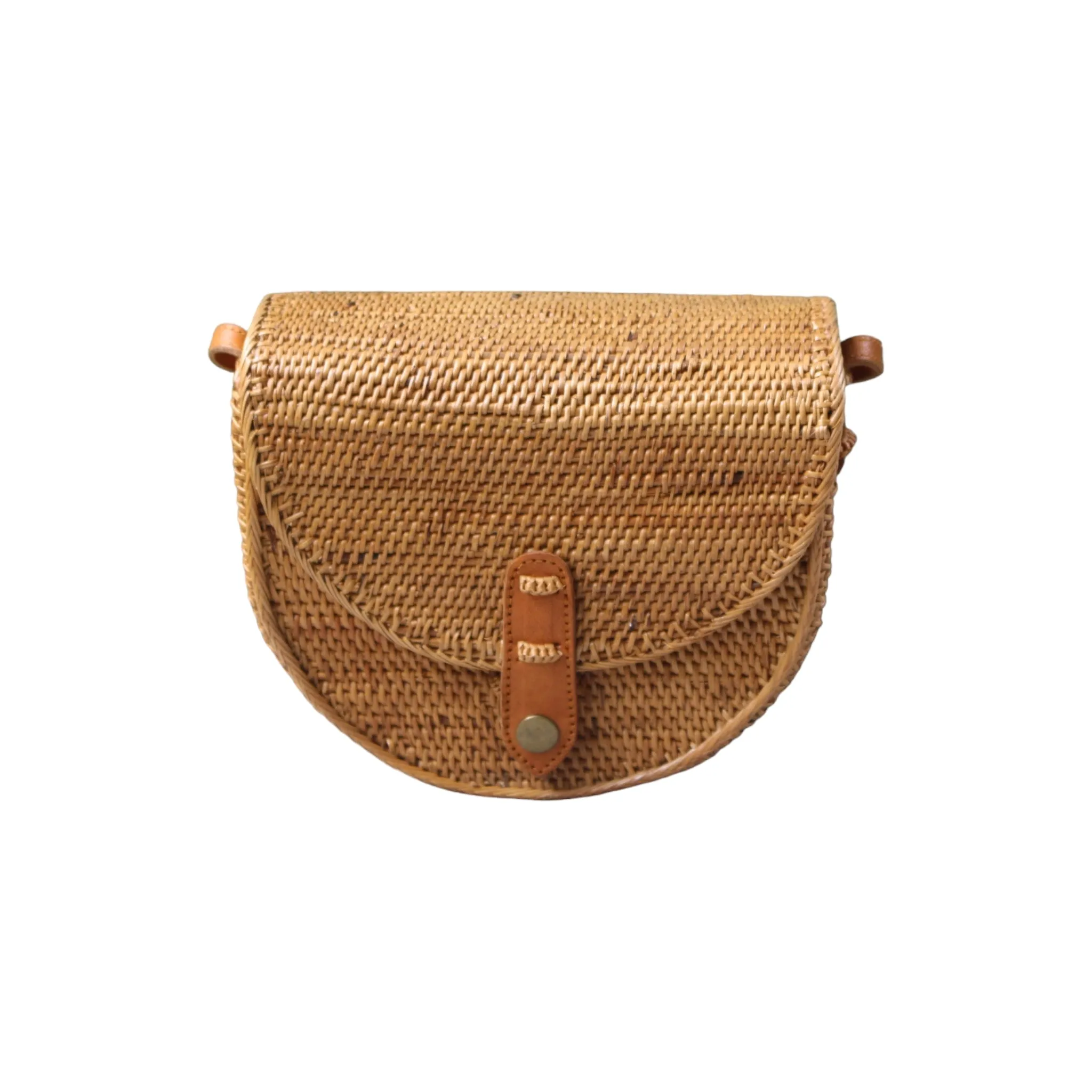 Rattan Saddle Crossbody Bali Bag