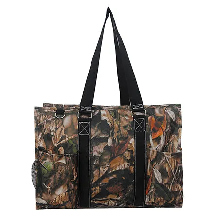 SALE ! Black Camo NGIL Zippered Caddy Large Organizer Tote Bag