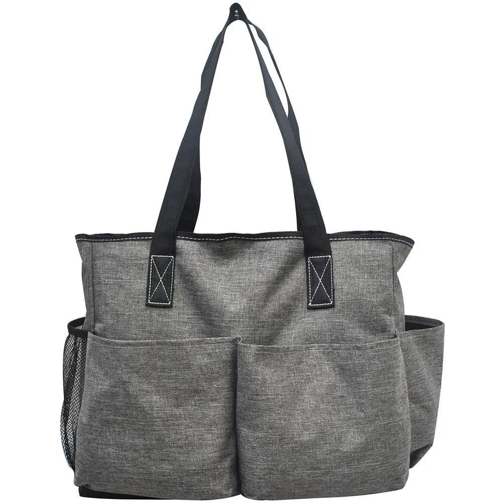 SALE ! Gray Crosshatch NGIL Large Utility Caddy Tote